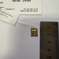 Златна  висулка 0.1гр , снимка 2 - Колиета, медальони, синджири - 45195145