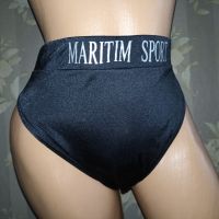Maritim sport- L- Долнище на бански/ монокини с висока талия в черно, снимка 1 - Бански костюми - 45444568
