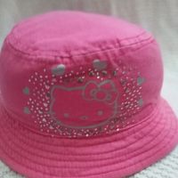Детска лятна шапка Hello Kitty, размер 50, снимка 1 - Бебешки шапки - 45097406