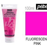 Акрилна боя 100 мл. fluorescent pink N:371, снимка 1 - Други - 45248719