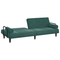 Разтегателен диван / канапе в тъмнозелен цвят, снимка 6 - Дивани и мека мебел - 45046683