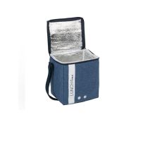Термо чанта, квадрат, синя, 19x15x20cм 6л, снимка 1 - Кутии за съхранение - 45192099