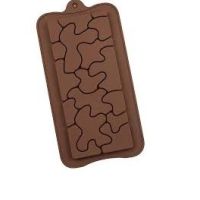 Пъзел камуфлажен цяла плочка шоколадов блок шоколад силиконов молд форма фондан шоколад гипс, снимка 2 - Форми - 45164111