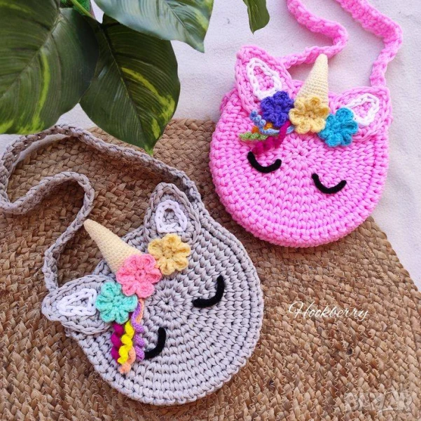 Плетена малка чантичка Цвят по избор   , снимка 1