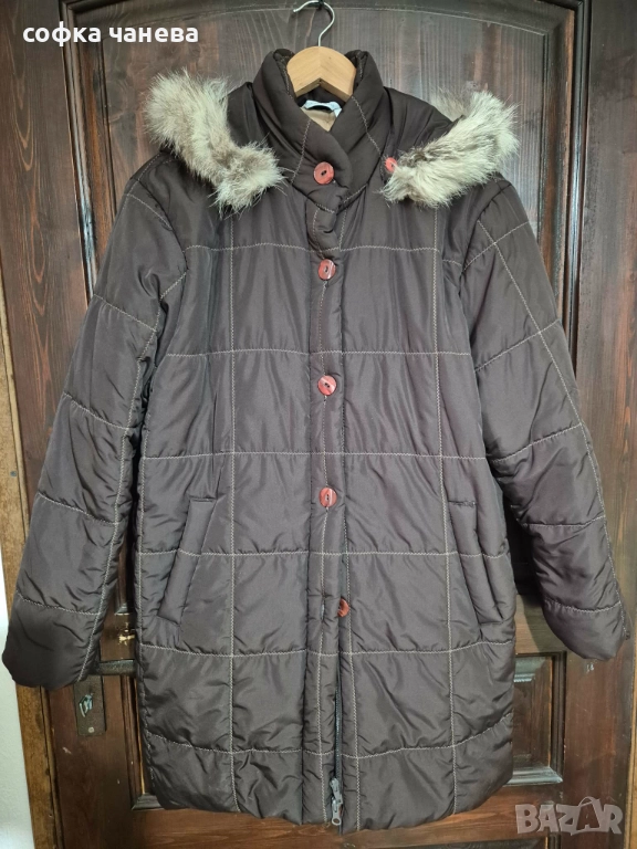 дамско топло яке с качулка, снимка 1