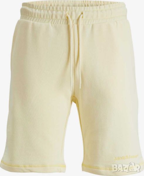 Мъжки къси панталони Jack & Jones, 100% памук, Светложълти, L, снимка 1