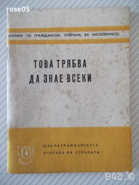 Книга "Това трябва да знае всеки - Колектив" - 64 стр., снимка 1