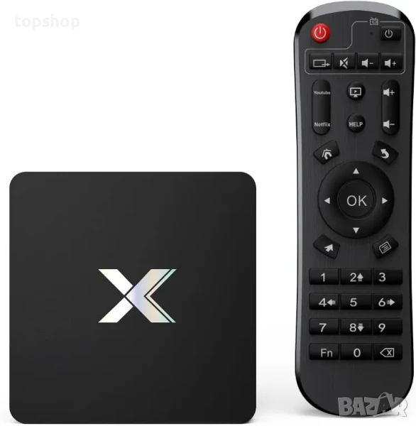 НОВ тв бокс НА БЪЛГАРСКИ P297 TV Box Quad-Core CPU 4GB RAM 32GB ROM 2.4Ghz/5.0Ghz WiFi 10/100M, снимка 1