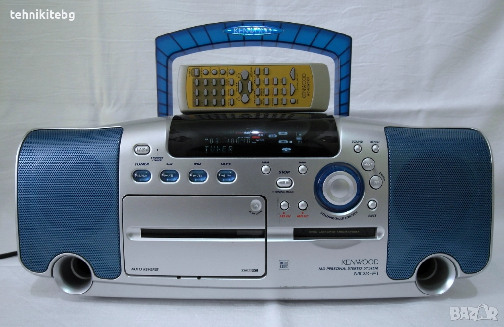 ⭐⭐⭐ KENWOOD MDX-F1 ⭐⭐⭐ Уникален , рядко срещан буумбокс със CD, MD, касета, радио и дистанционно, снимка 1