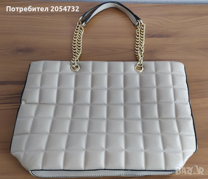 Дамска чанта в кремаво-бежов цвят, снимка 1