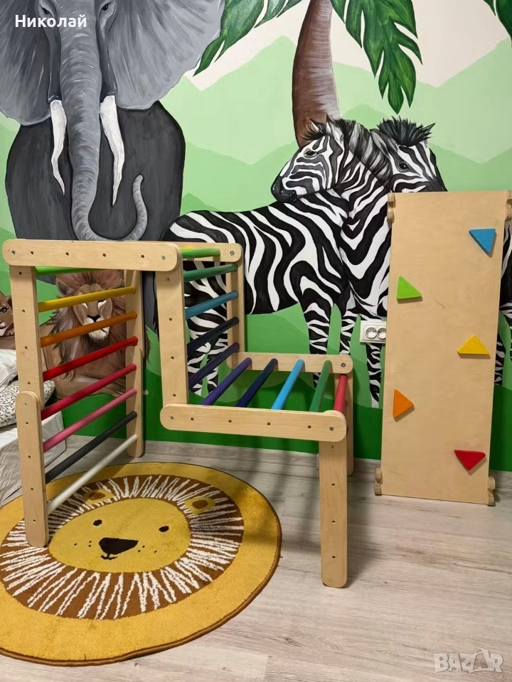 *НОВА ЦЕНА* Триъгълник на Пиклер 6 части и пързалка, снимка 1