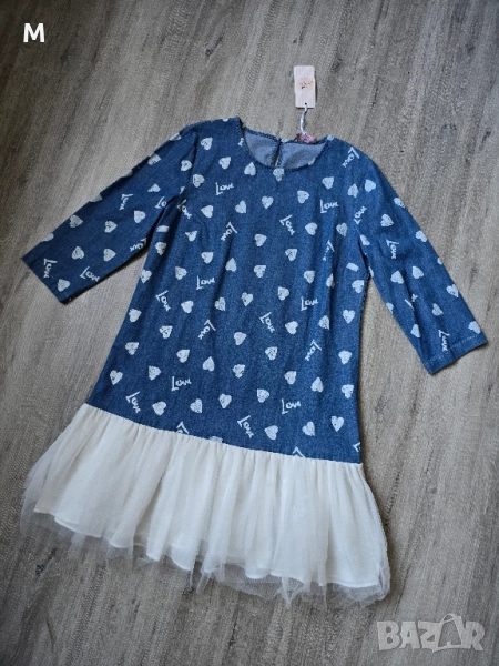Нова туника LOVE от деним на намаление , снимка 1