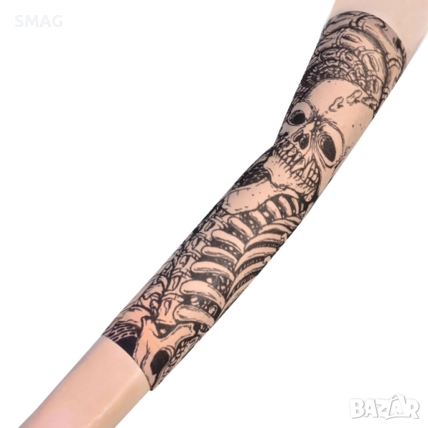 Карнавален аксесоар – ръкав с татуировка в пънк стил за костюм Halloween / Хелоуин_1160510, снимка 1