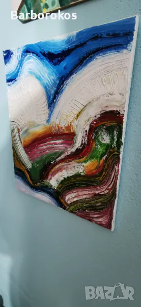 Авторска картина рисувана с маслени бои , снимка 1