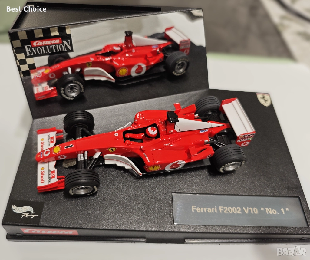 Колекционерска лимитирана серия модел на Ferrari F2002 V10 No. 1 от Carrera, снимка 1