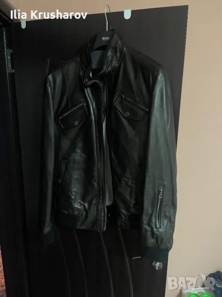 Кожено яке HugoBoss 56 Ново, снимка 1