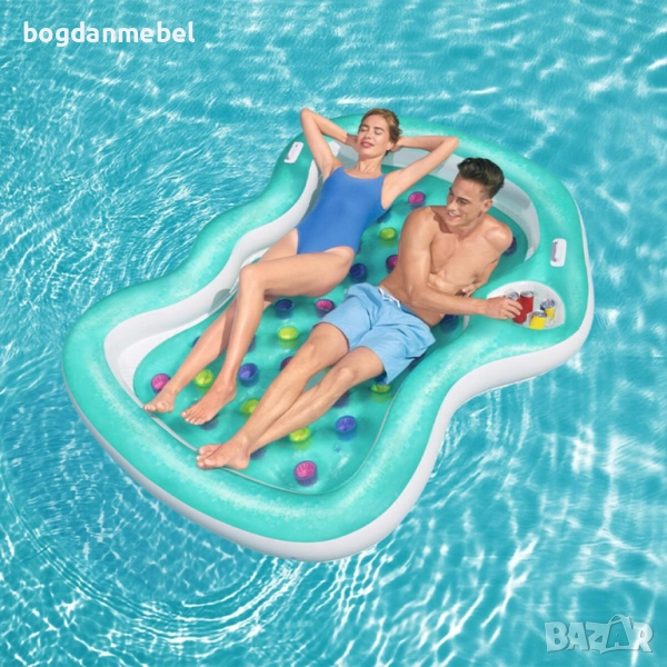 Надуваем матрак Bestway 224 x 174 cm, снимка 1