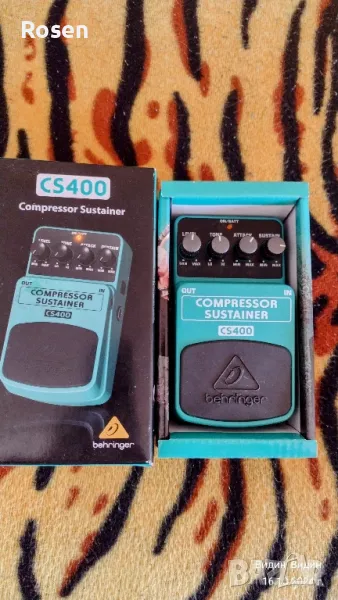 Продавам ефект педал Behringer Compressor Sustainer Нов., снимка 1