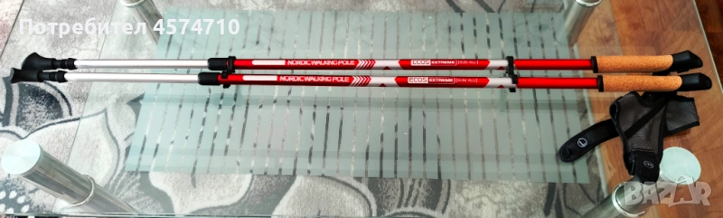 Телескопичен бастун NORDIK WALKING POLE за нордично ходене от 2 части, снимка 1