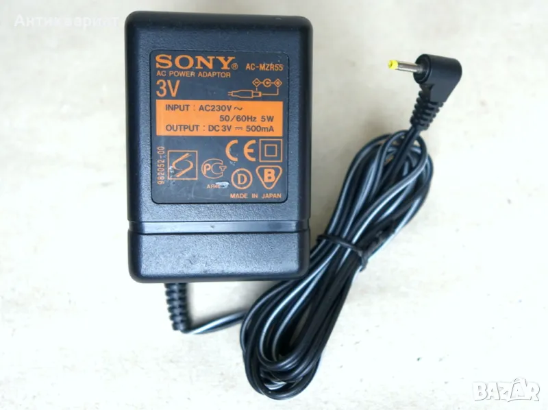 Оригинален адаптер захранване Sony AC-MZR55 (3V / 500mA), снимка 1