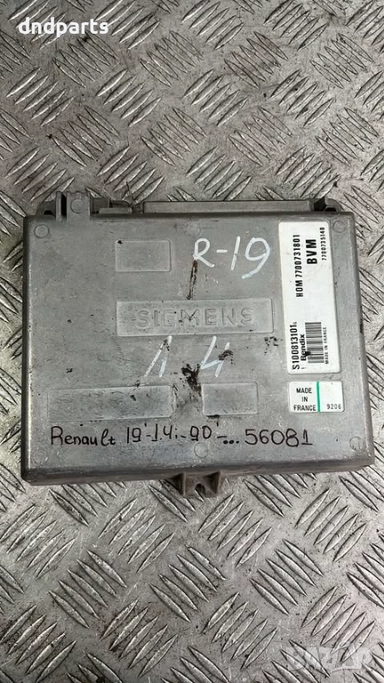 Компютър Renault 19 1.4i 1990г. S100813101 7700731801 , снимка 1