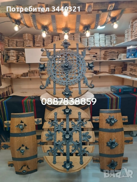 лампи, абажур, крушки, полюлей, лампиони, аплици, дървени лампи , битово осветление , снимка 1