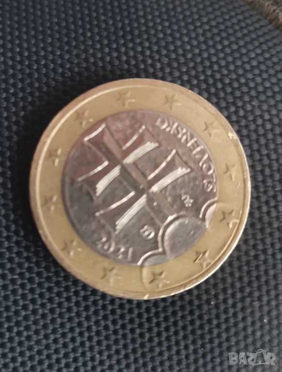 1 евро Словения 2021г, снимка 1