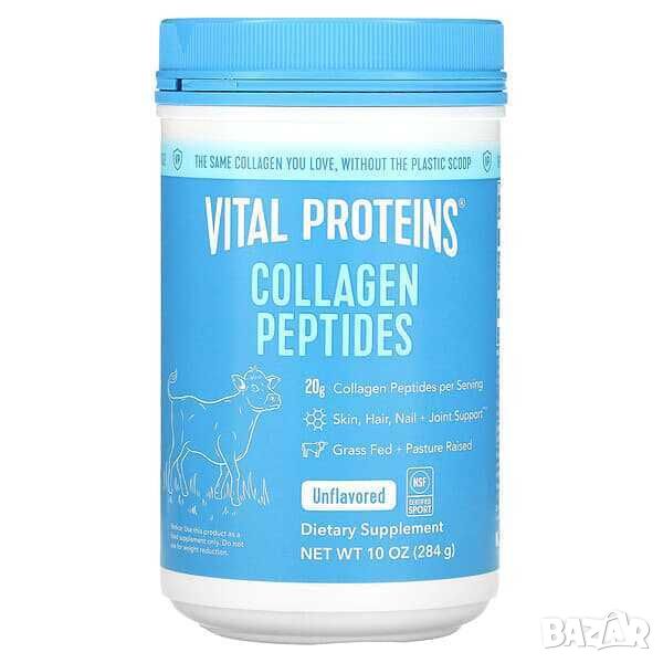 Vital Proteins Колaгенови пептиди, Неовкусени, 284 гр, снимка 1