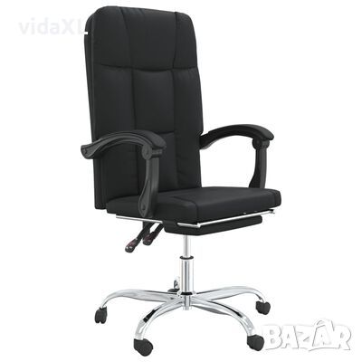vidaXL Наклоняем офис стол, черен, изкуствена кожа(SKU:349653, снимка 1