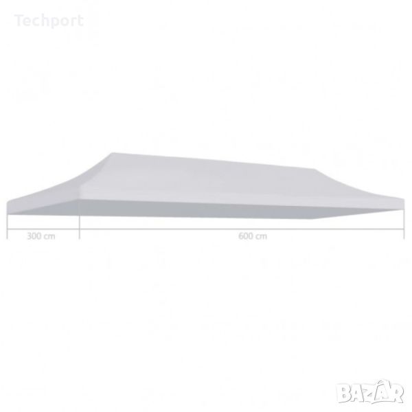 Бяло покривало за шатра 3х6 метра, снимка 1