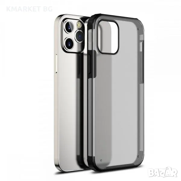 Калъф силикон Wlons Armor Мат /Черна рамка/ за iPhone 15 6.1 Баркод : 3126868, снимка 1