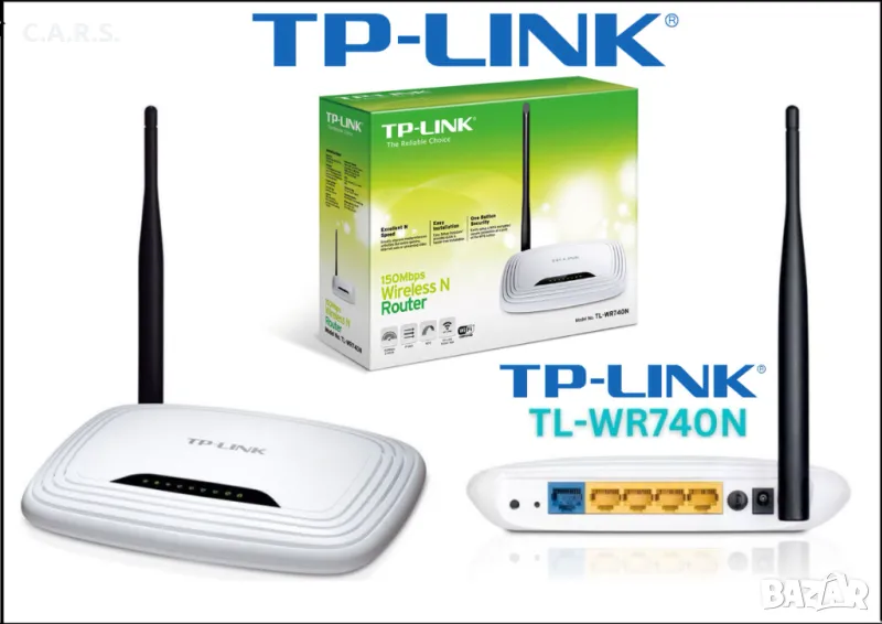 Wi-Fi Рутер TP-Link TL-WR740N, снимка 1