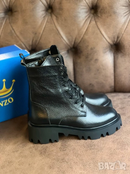 дамски боти от естествена кожа kenzo, снимка 1