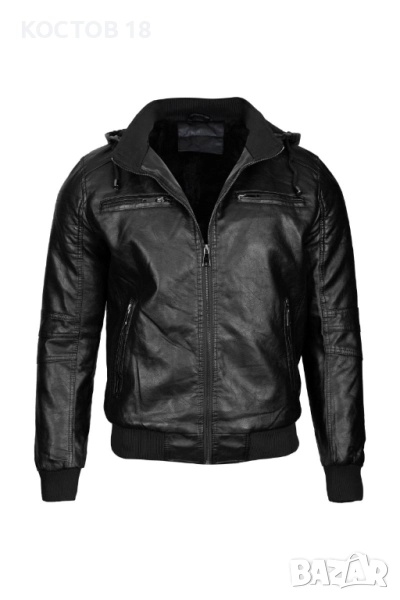 Мъжко зимно кожено яке – 3488, снимка 1