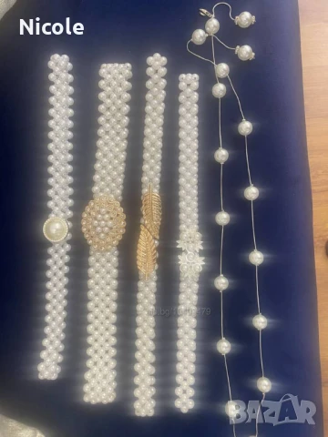 Уникални колани перлени, сребърни и златни, снимка 15 - Колани - 44553992