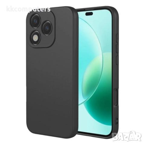 Силиконов кейс iPaky матиран и Протектор За Honor 400 Lite, Черен