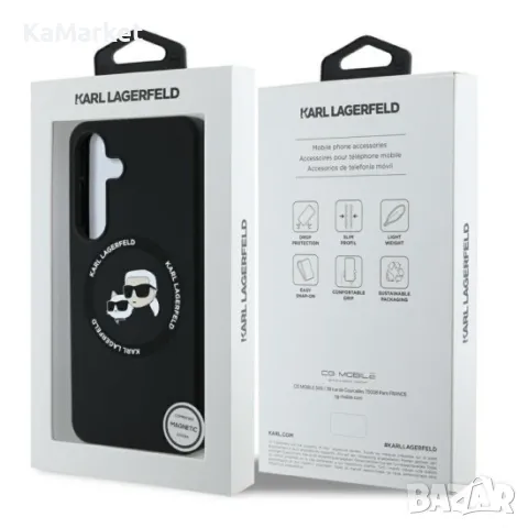 Оригинален кейс Karl Lagerfeld Silicone Double Heads And Circle MagSafe, За Samsung Galaxy S25 Ultra, снимка 5 - Калъфи, кейсове - 48899115