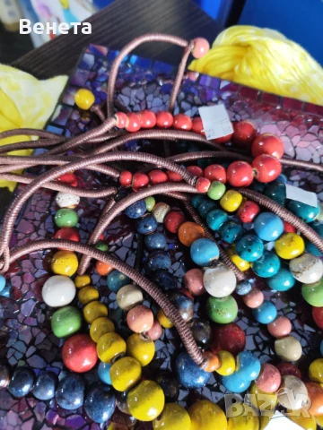 Керамични гердани и гривни -стилни и изискани🥰, снимка 7 - Колиета, медальони, синджири - 51200636