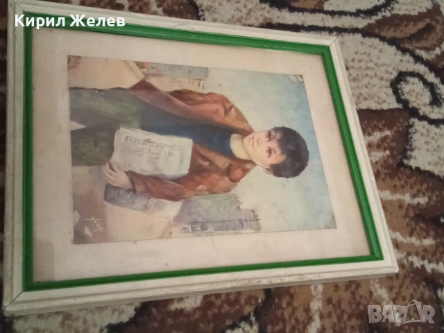 Стара картина в рамка 46883, снимка 2 - Картини - 52506797