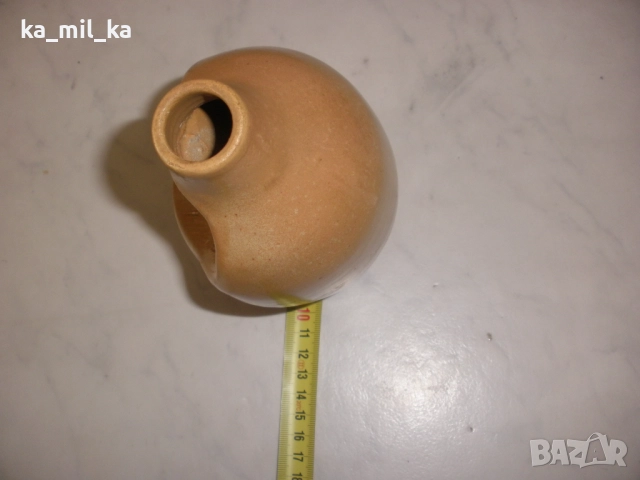Ваза-керамика-кафява, снимка 2 - Вази - 52916081