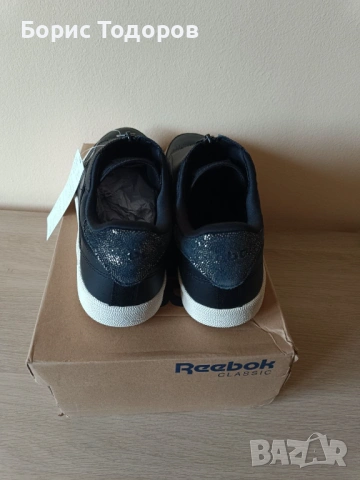 Обувки маратонки женски Reebok Club C 85  40.5 размер черни, снимка 4 - Маратонки - 53591215