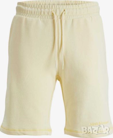Мъжки къси панталони Jack & Jones, 100% памук, Светложълти, L