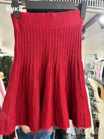 Пола от плетиво в размер S, снимка 2 - Поли - 52926880