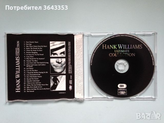 Hank Williams, снимка 2 - CD дискове - 45573934