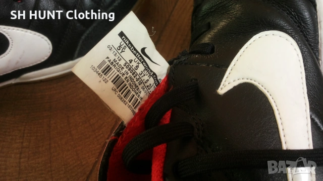 NIKE TIEMPO Leather Footlall Shoes Размер EUR 37,5 / UK 4,5 за футбол естествена кожа 73-14-S, снимка 15 - Футбол - 53115469