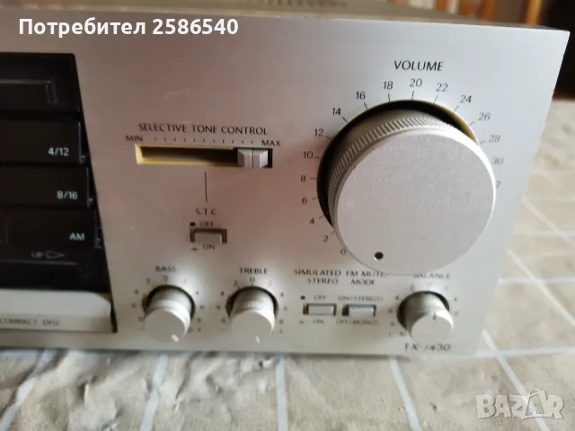 Стерео ресийвър ONKYO TX-7430, снимка 2 - Ресийвъри, усилватели, смесителни пултове - 47012768