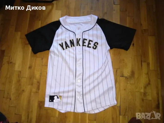 New York Yankees baseball бейзболна тениска маркова на Majestic размер М, снимка 2 - Бейзбол - 47359192