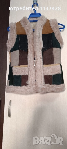 Дамски и детски елек естествена кожа, снимка 4 - Елеци - 52310613