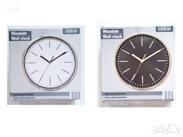 НОВИ! Стенен часовник с тих механизъм безшумен, снимка 1 - Други стоки за дома - 45080139