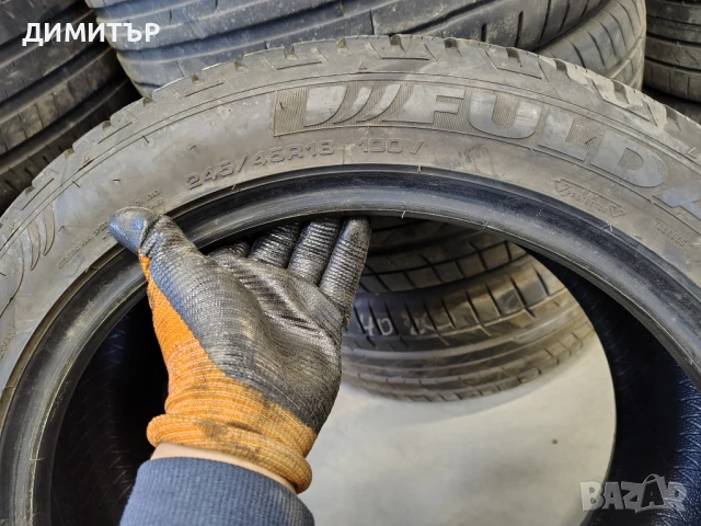 2бр.зимни гуми FULDA 245 45 18 Run Flat DOT22 цена за брой, снимка 7 - Гуми и джанти - 51302064